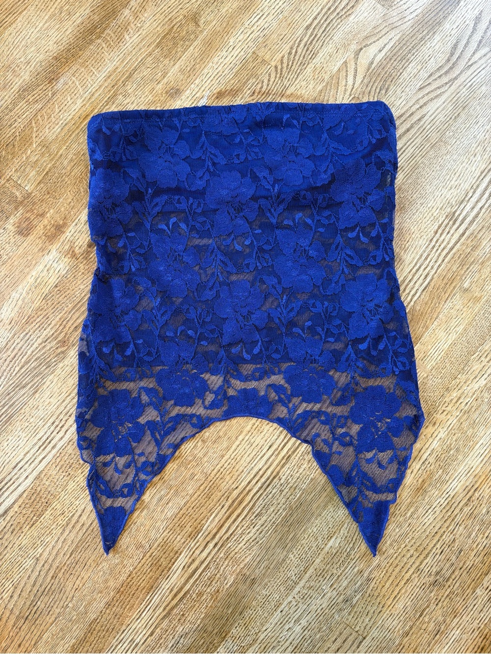 Urban Renewal Royal Blue Lace Strapless Bandeau